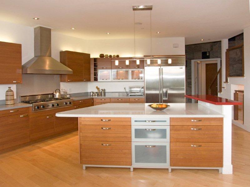 Alno Contemporary Kitchen Design, Natural Cherry Kitchen Cabinets Pictures